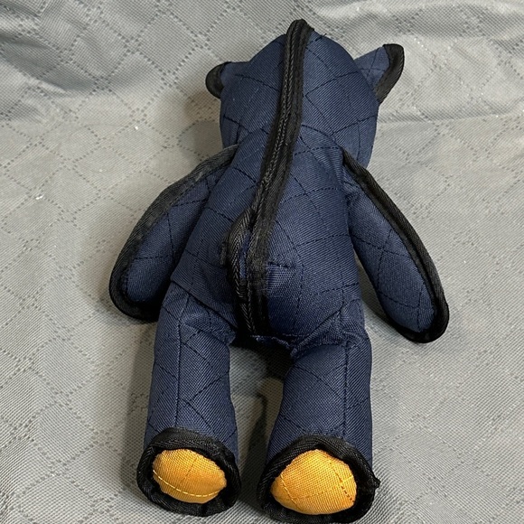 Tough Quilted Dog Chew Toy Denim Plush Bear Tough Materials and Seams NWT - Picture 4 of 13